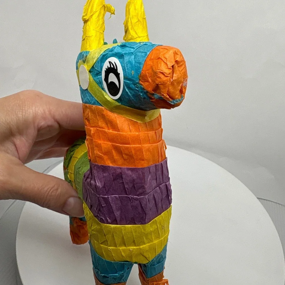 Colorful‎ Striped Llama Pinata Party Decoration Fiesta Celebration Loot 7